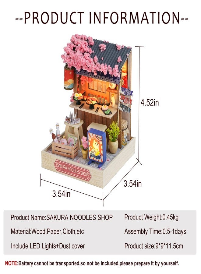 CUTEROOM DIY Doll House Miniature Furniture Wooden House Kit with Dust Cover & LED Light and Accessories - New Three Styles QT Series Dollhouse (QT041) - Image 2